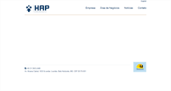 Desktop Screenshot of hapengenharia.com.br